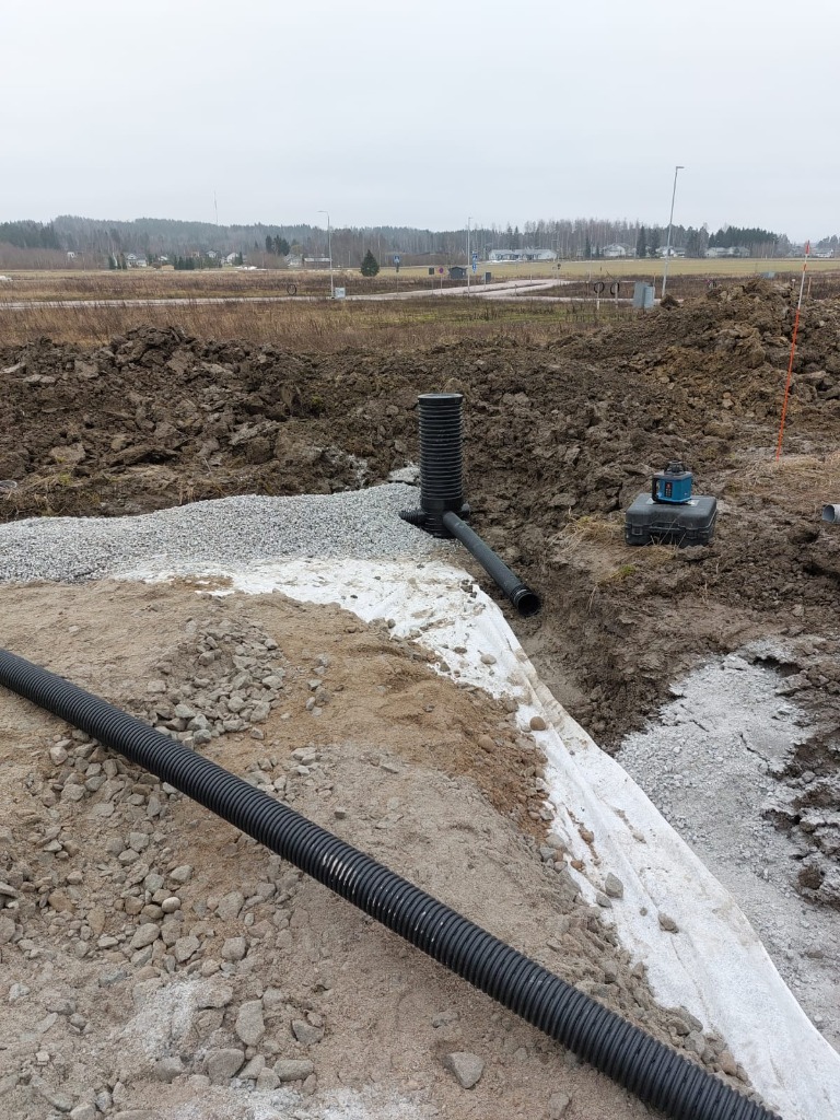 Valmis perustustyö ja sokkeli